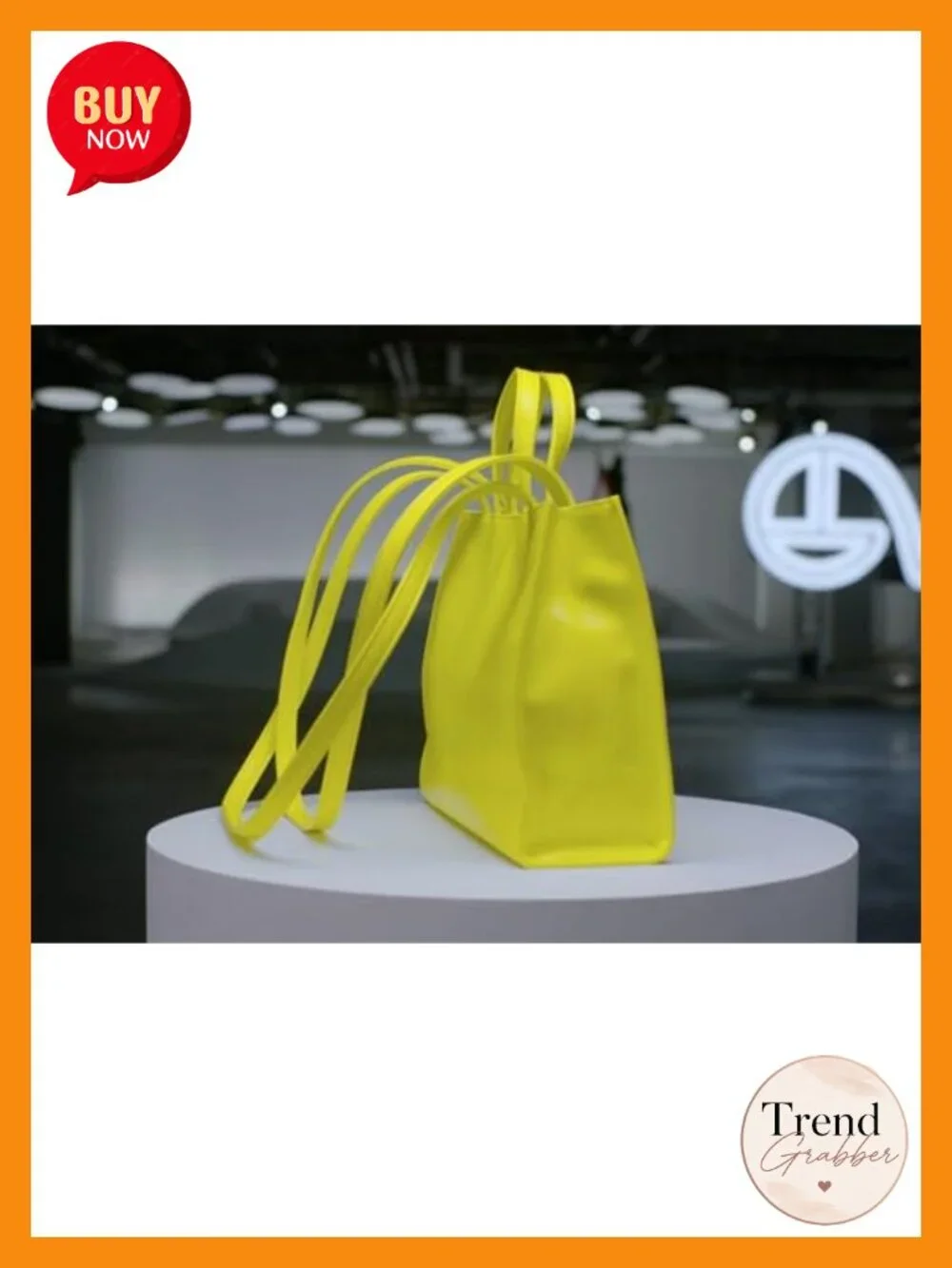 Medium Tote Bag - Faux Leather, Magnetic Snap Closure